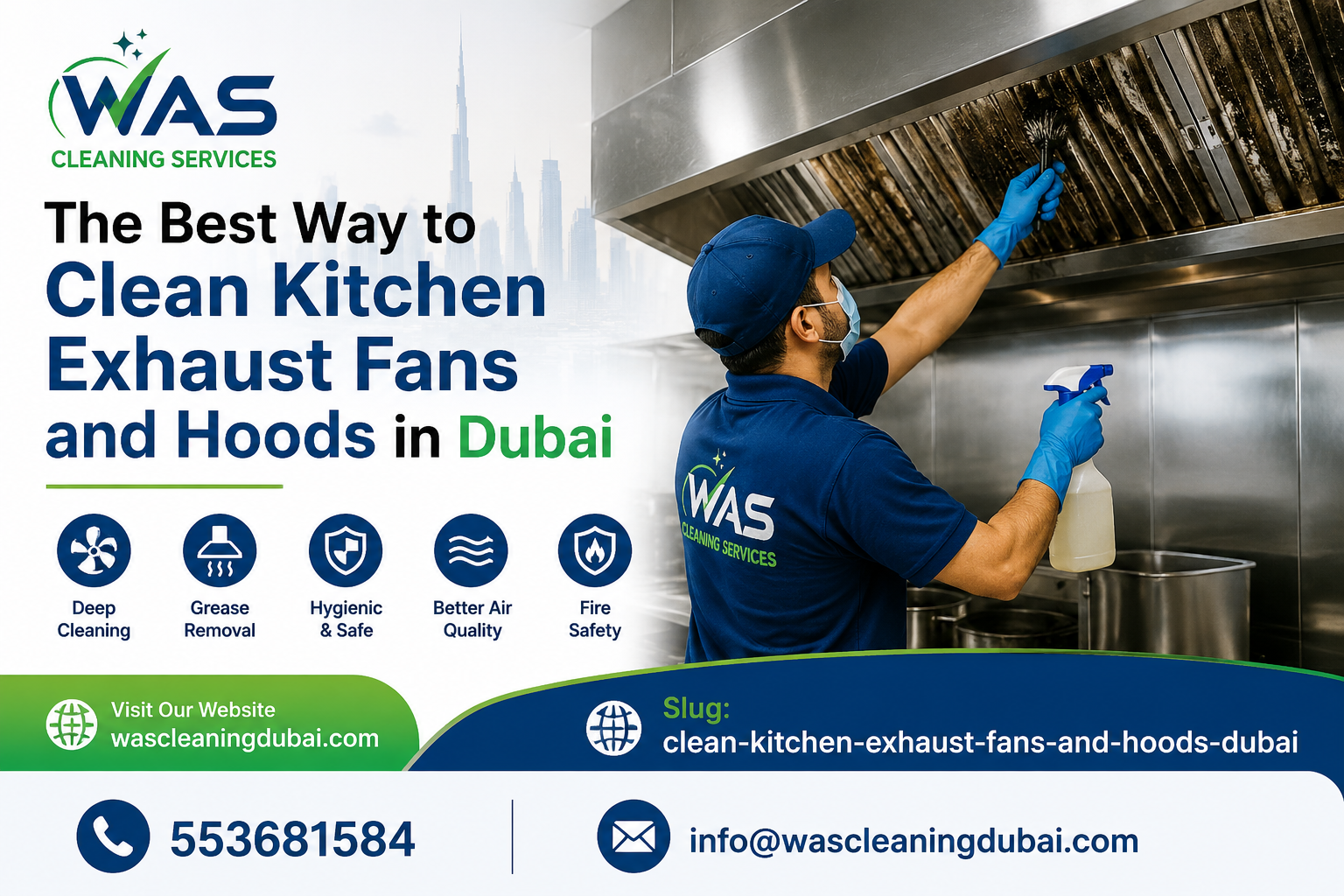 The Best Way to Clean Kitchen Exhaust Fans and Hoods in Dubai