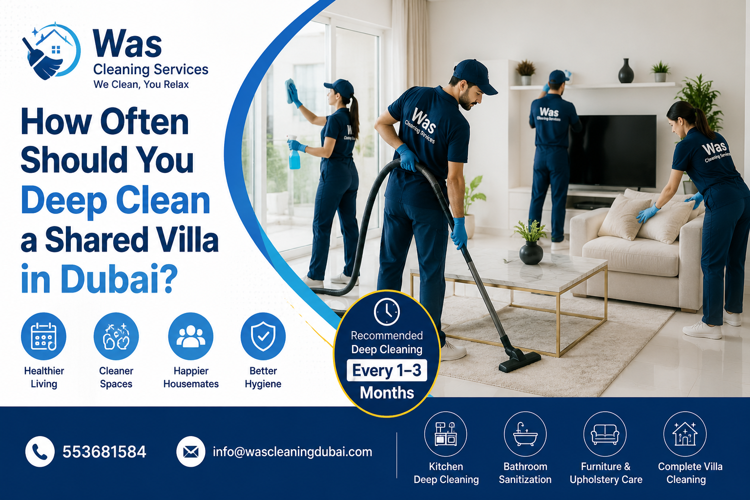 How Often Should You Deep Clean a Shared Villa in Dubai?