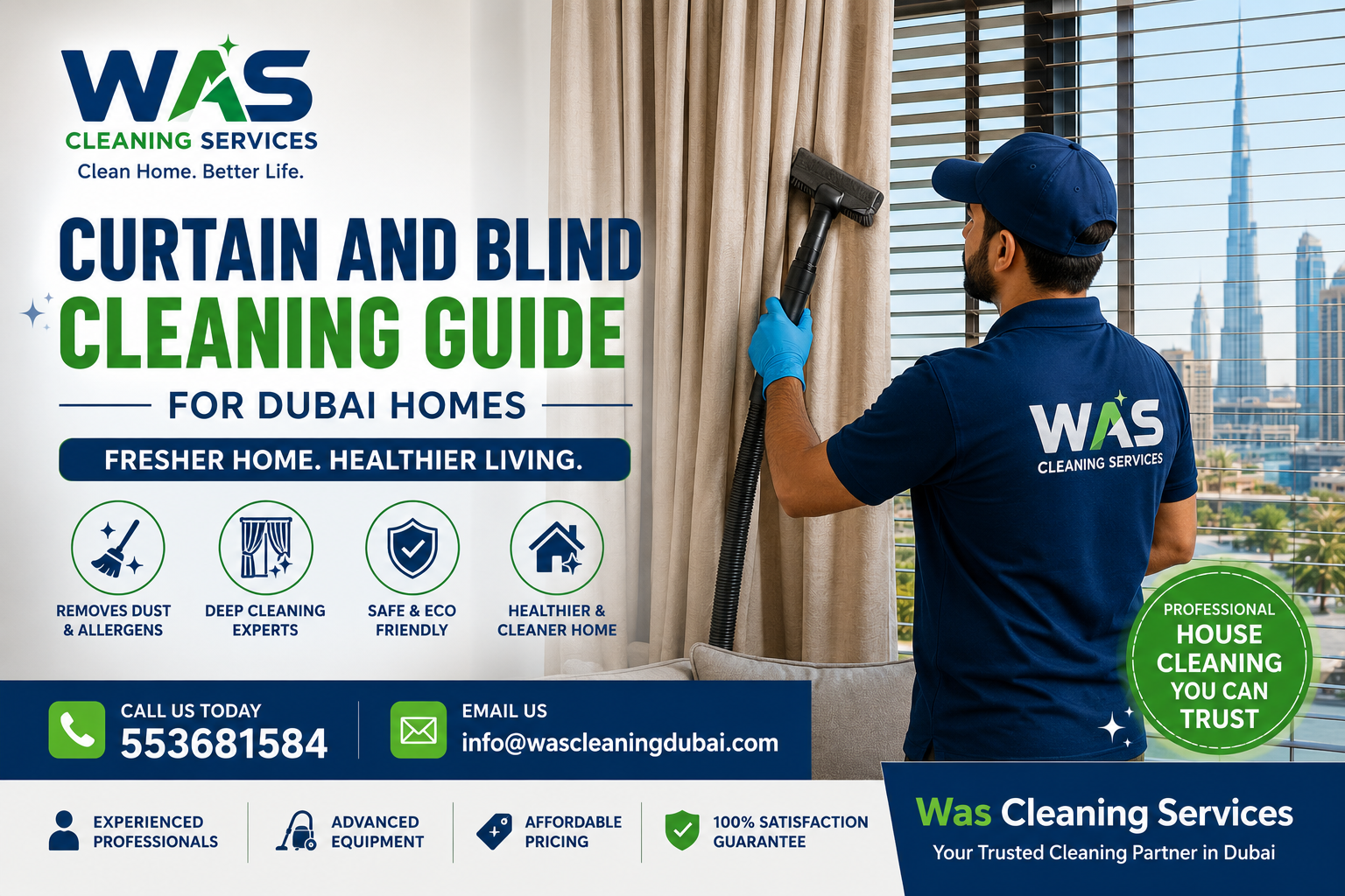 Curtain and blind cleaning guide for Dubai homes