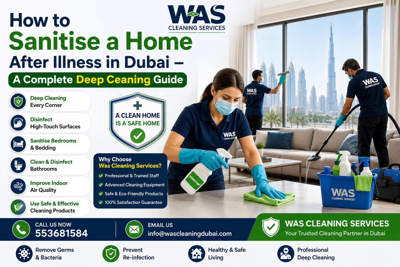 How to Sanitise a Home After Illness in Dubai – A Complete Deep Ceaning Guide