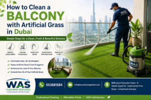 How to Clean a Balcony with Artificial Grass in Dubai | Complete Maintenance Guide