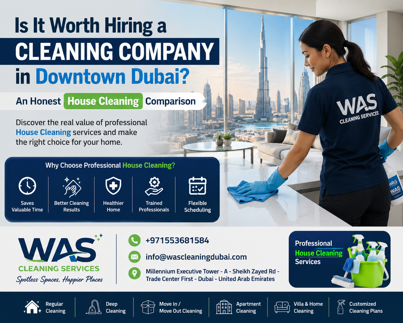 Is It Worth Hiring a Cleaning Company in Downtown Dubai? An Honest House Cleaning Comparison