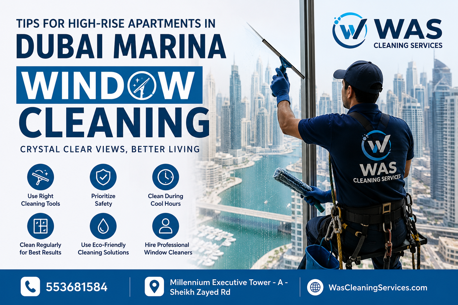 Window Cleaning Tips for High-Rise Apartments in Dubai Marina